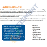 4X6-13 BOMBA CENTRIFUGA DE ACOPLAMIENTO UNIVERSAL NORMAS ANSI SERIE 911L MARCA MANN