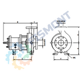 4X6-13 BOMBA CENTRIFUGA DE ACOPLAMIENTO UNIVERSAL NORMAS ANSI SERIE 911L MARCA MANN