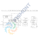 2L4X3V-13 BOMBA CENTRIFUGA HORIZONTAL SERIE 1L MARCA DPUMPS