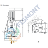 80-65-250B BOMBA CENTRIFUGA VERTICAL EN LINEA SERIE ILN MARCA KSB