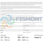 F 3.8 STAGE V MOTOR DE COMBUSTION A DIESEL DE 3.8 L MARCA CUMMINS