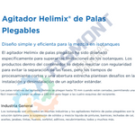 ER1 BAJA VELOCIDAD MEZCLADOR DE PALAS PLEGABLES SERIE HELIMIX MARCA MILTON ROY