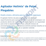 ED2 ALTA VELOCIDAD MEZCLADOR DE PALAS PLEGABLES SERIE HELIMIX MARCA MILTON ROY