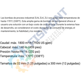 ZLK-1 BOMBA DE PROCESO INDUSTRIAL SERIE ZLK MARCA SIHI