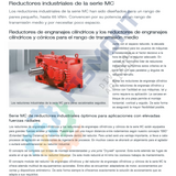 MC1 REDUCTOR INDUSTRIAL DE ENGRANAJES CILINDRICOS Y CONICOS SERIE MC MARCA SEW EURODRIVE