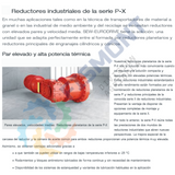 PX-1 REDUCTOR INDUSTRIAL DE INDUCTORES PLANETARIOS SERIE P-X MARCA SEW EURODRIVE