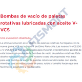 V-VCS1 BOMBA DE VACIO DE PALETAS ROTATIVAS LUBRICADAS EN ACEITE SERIE V-VC MARCA GARDNER DENVER