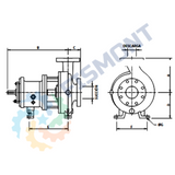 4X6-10H BOMBA CENTRIFUGA DE ACOPLAMIENTO UNIVERSAL NORMAS ANSI SERIE 911M MARCA MANN