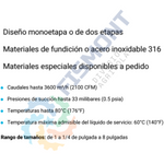 LPH-NA1 BOMBA DE VACIO DE ANILLO LIQUIDO DE DOS ETAPAS SERIE LPH-NA MARCA SIHI