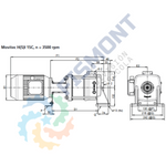 15LC-4 BOMBA CENTRIFUGA HORIZONTAL MULTIETAPAS DE ALTA PRESION SERIE MOVITEC HSI MARCA KSB