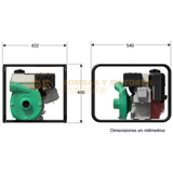 HG265HF BOMBA CENTRIFUGA DE ALTA PRESION CON MOTOR A GASOLINA MARCA WDM