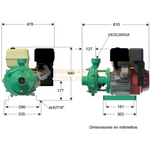 HG2130-2HF BOMBA CENTRIFUGA DE ALTA PRESION CON MOTOR A GASOLINA MARCA WDM