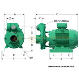 KE3200 BOMBA CENTRIFUGA HORIZONTAL DE ALTA PRESION MARCA WDM