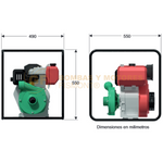 HD1.550HF BOMBA CENTRIFUGA DE ALTA PRESION CON MOTOR DIESEL MARCA WDM