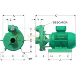 HE260 BOMBA CENTRIFUGA HORIZONTAL DE ALTA PRESION MARCA WDM