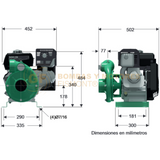 HG3140KL BOMBA CENTRIFUGA DE ALTA PRESION CON MOTOR A GASOLINA MARCA WDM