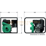 HG265KL BOMBA CENTRIFUGA DE ALTA PRESION CON MOTOR A GASOLINA MARCA WDM