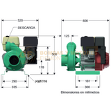 QG3150HF BOMBA CENTRIFUGA DE ALTA PRESION CON MOTOR A GASOLINA MARCA WDM