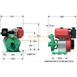 HD2100HF BOMBA CENTRIFUGA DE ALTA PRESION CON MOTOR A DIESEL MARCA WDM