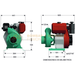 QD3130HF BOMBA CENTRIFUGA DE ALTA PRESION CON MOTOR A DIESEL MARCA WDM