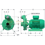 HE2100-1 BOMBA CENTRIFUGA HORIZONTAL DE ALTA PRESION MARCA WDM