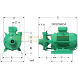 QE1.560 BOMBA CENTRIFUGA HORIZONTAL DE ALTA PRESION MARCA WDM