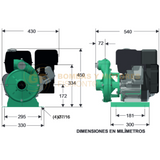 HG295KL BOMBA CENTRIFUGA DE ALTA PRESION CON MOTOR A GASOLINA MARCA WDM