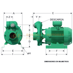 KE3150 BOMBA CENTRIFUGA HORIZONTAL DE ALTA PRESION MARCA WDM