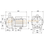 HSE1-16-1-HF BOMBA CENTRIFUGA DE ALTA PRESION EN ACERO INOXIDABLE MARCA WDM