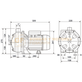 HSE1-16-1-HF BOMBA CENTRIFUGA DE ALTA PRESION EN ACERO INOXIDABLE MARCA WDM