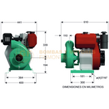 QD3100-HF BOMBA CENTRIFUGA DE ALTA PRESION CON MOTOR A DIESEL MARCA WDM