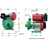 HD2130-2 BOMBA CENTRIFUGA DE ALTA PRESION CON MOTOR A DIESEL MARCA WDM