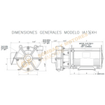 IA11/2XH- 15 H.P. BOMBA CENTRIFUGA DE ALTA PRESION CON MOTOR ELECTRICO MARCA BARNES