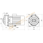 CD 200-1.5-2 BOMBA CENTRIFUGA DE ACERO INOXIDABLE MARCA BARNES