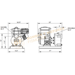 17M-T240 MOTOBOMBA AUTOCEBANTE SERIE AL DE 8.0 H.P. MARCA BARNES CON MOTOR A GASOLINA