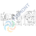 E60 2X2X4.25 BOMBA CIRCULADORA DE AGUA CALIENTE DE 3/4 H.P. SERIE E-60 MARCA BELL&GOSSETT