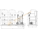 EHD-IB11/2-3-2-2WP119 SISTEMA DE BOMBEO HIDRONEUMATICO DUPLEX CON 2 TANQUES SERIE EHD CON 3.0 H.P. MARCA BARNES