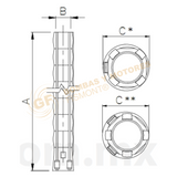 SP2539-7.5 BOMBA SUMERGIBLE DE POZO PROFUNDO EN ACERO INOXIDABLE MARCA BARNES