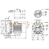 SOX 1 1/4 BOMBA CENTRIFUGA DE ACERO INOXIDABLE DE 1.5 A 3 H.P. MARCA BARNES