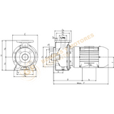 PS11/4-3-2 BOMBA CENTRIFUGA DE ACERO INOXIDABLE MARCA BARNES