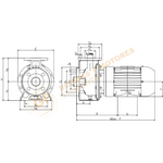 PS11/4-5-2 BOMBA CENTRIFUGA DE ACERO INOXIDABLE MARCA BARNES