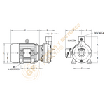 IB11/2-1-4 BOMBA CENTRIFUGA DE MEDIANA PRESION CON MOTOR ELECTRICO MARCA BARNES