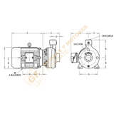 IB11/2-1-4 BOMBA CENTRIFUGA DE MEDIANA PRESION CON MOTOR ELECTRICO MARCA BARNES