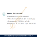 GDI2.5E860PK BOMBA PARA SISTEMA CONTRA INCENDIO MARCA WDM PARA ACOPLAR A MOTOR  DIESEL MARCA PERKINS