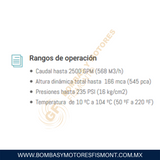 GDI4E860PK BOMBA PARA SISTEMA CONTRA INCENDIO MARCA WDM PARA ACOPLAR A MOTOR  DIESEL MARCA PERKINS